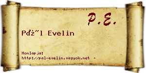 Pál Evelin névjegykártya